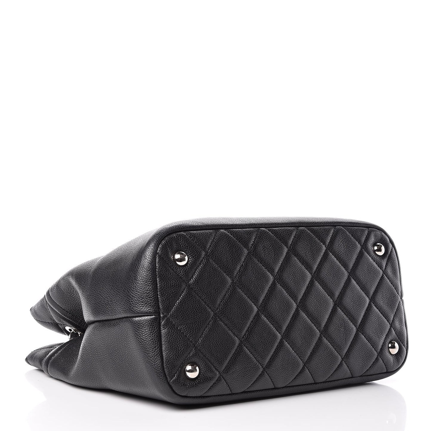 Caviar Quilted Timeless CC Soft Tote Black