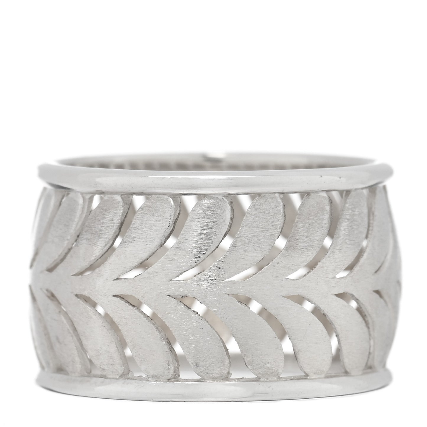 Sterling Silver Villa Paloma Palm Band Ring 53 6.25