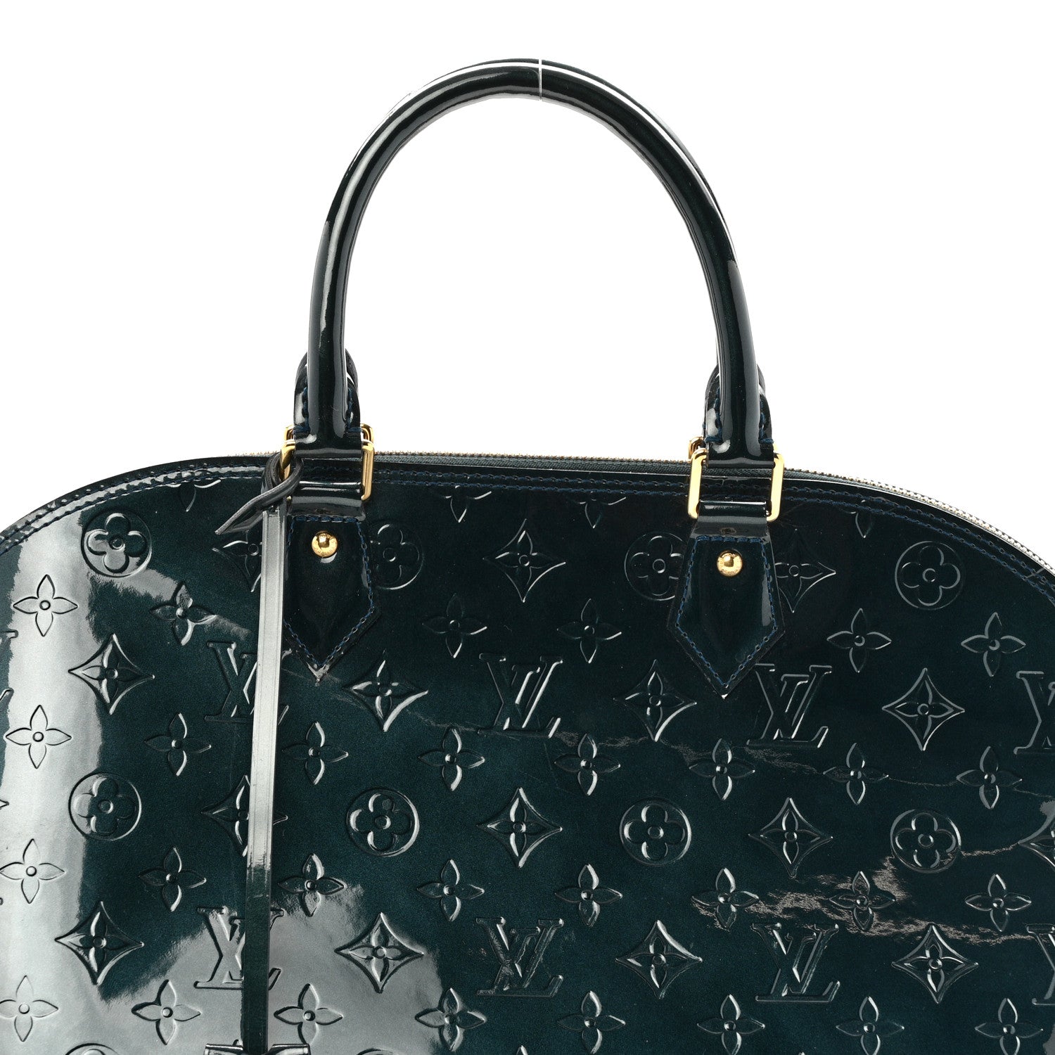Louis Vuitton Vernis Alma GM Blue Nuit 7 of 12