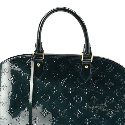 Louis Vuitton Vernis Alma GM Blue Nuit 7 of 12