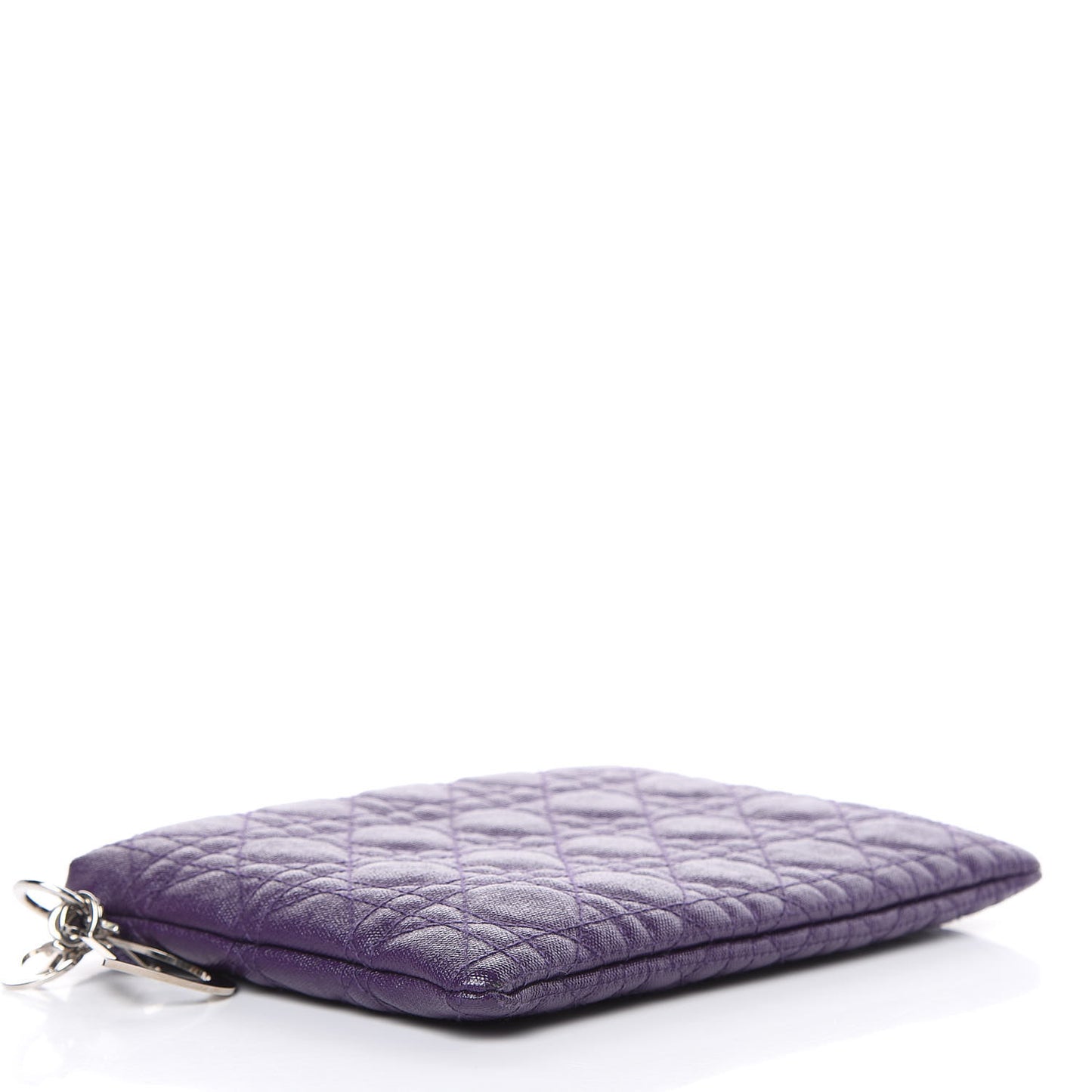 Coated Canvas Cannage Panarea Pouch Purple