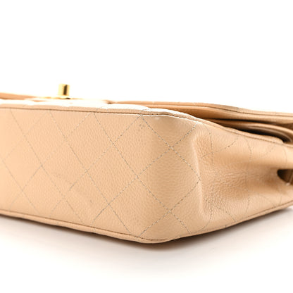 Chanel Caviar Quilted Medium Double Flap Beige 9 of 12
