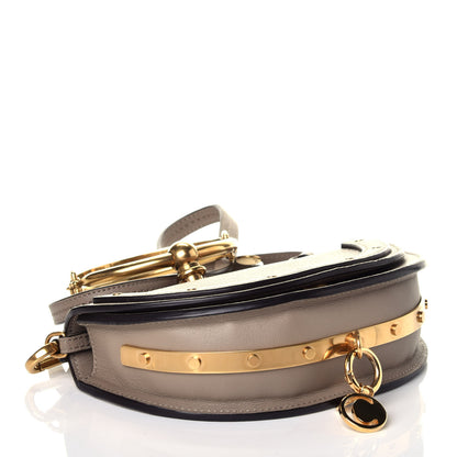 Chloe Calfskin Small Nile Bracelet Minaudiere Bag Motty Grey 4 of 9