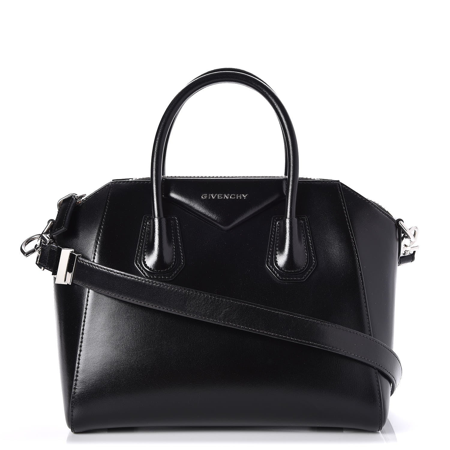 Givenchy Shiny Lord Calfskin Small Antigona Black 1 of 9