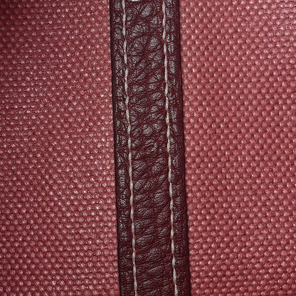 Hermes Buffle Skipper Toile Garden Party 39 Rouge H 7 of 8