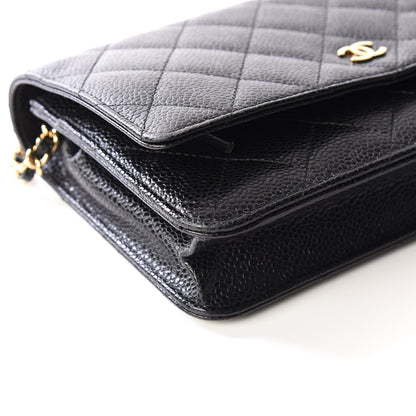 Chanel Caviar Quilted Wallet On Chain WOC Black 5 of 12