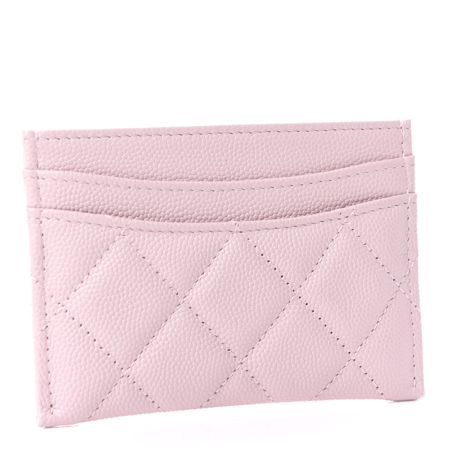 Chanel Caviar Quilted Card Holder Pink 3 of 8