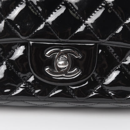 Chanel Patent Calfskin Quilted Mini Rectangular Flap Black 9 of 11