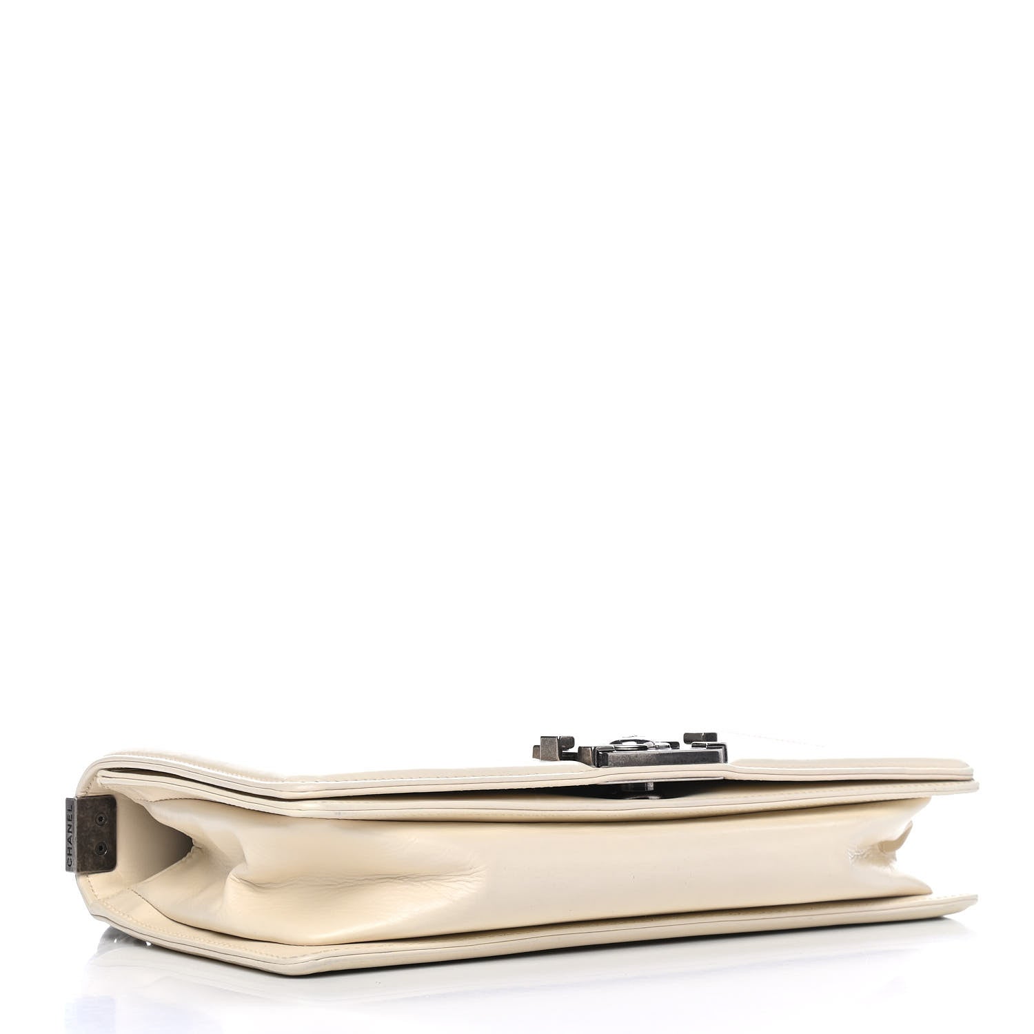 Chanel Glazed Calfskin Medium Boy Flap White 3 of 5