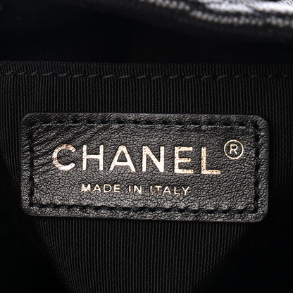 Chanel Caviar Quilted Rolled Up Bucket Drawstring Bag Black 5 of 8