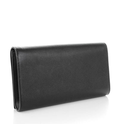 Saint Laurent Calfskin Monogram Large Belle De Jour Clutch Black 3 of 7