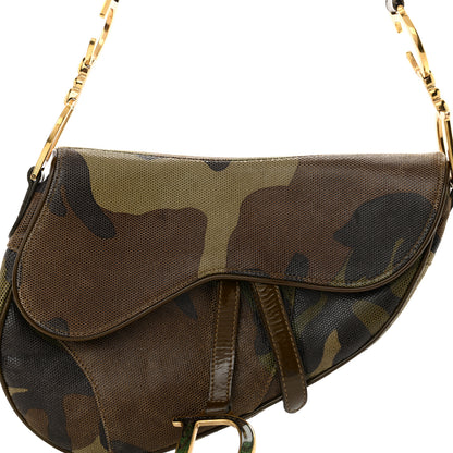 Christian Dior Pixelated Calfskin Camouflage Saddle Bag 8 of 11
