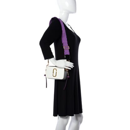 Marc Jacobs Saffiano Small Snapshot Camera Bag Moon White Multi 2 of 10