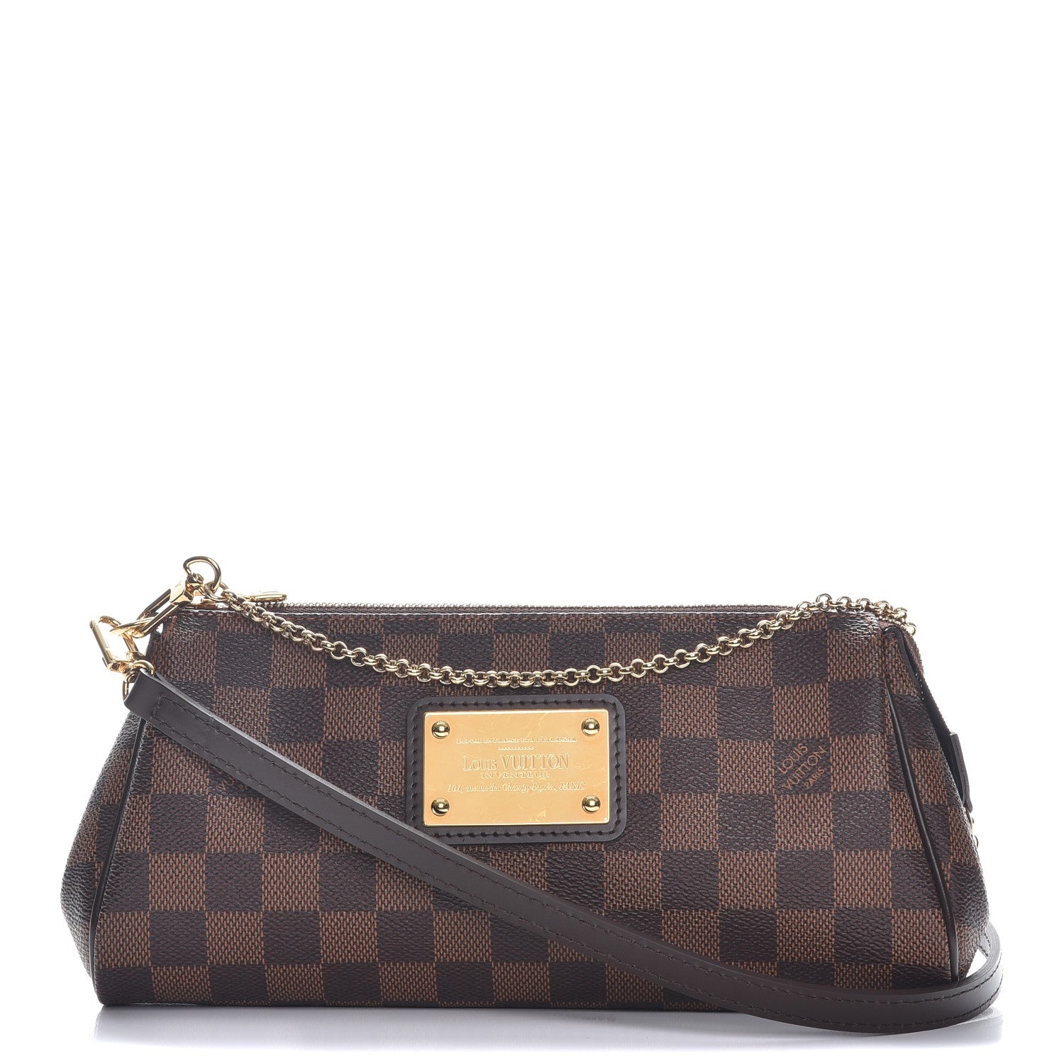 Louis Vuitton Damier Ebene Eva Clutch 1 of 7