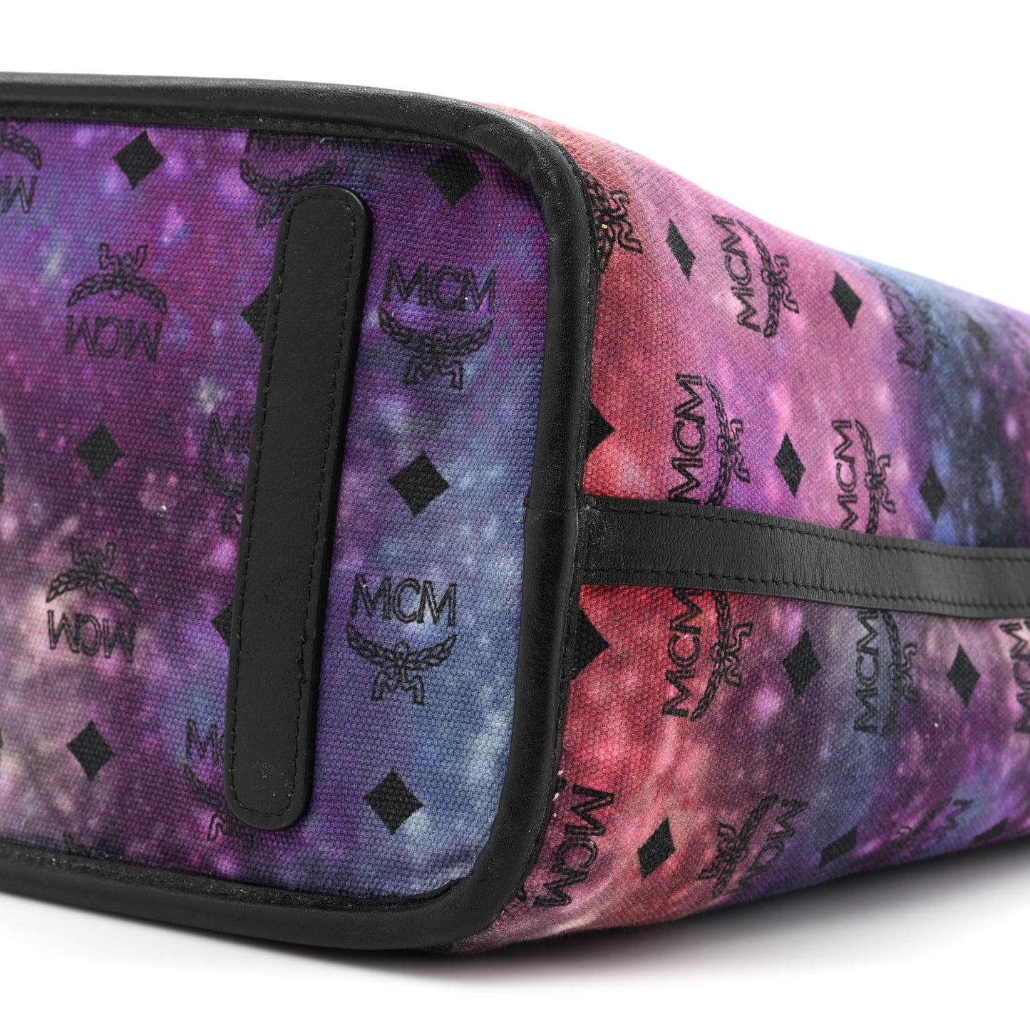 Metallic Galaxy Visetos Medium Project Reversible Shopper Tote Black Multicolor