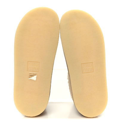 Miu Miu Shearling Suede Ankle Boots 40 Deserto 6 of 10