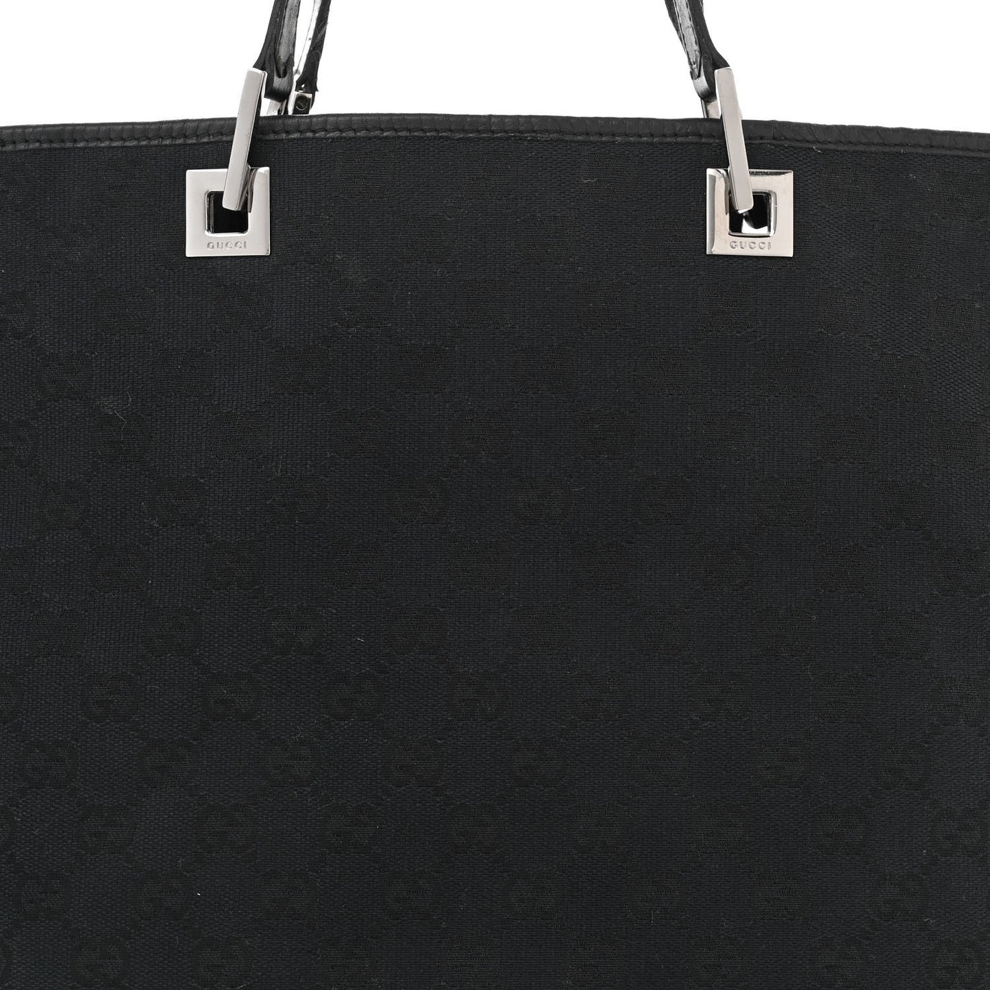 Monogram Bucket Tote Black