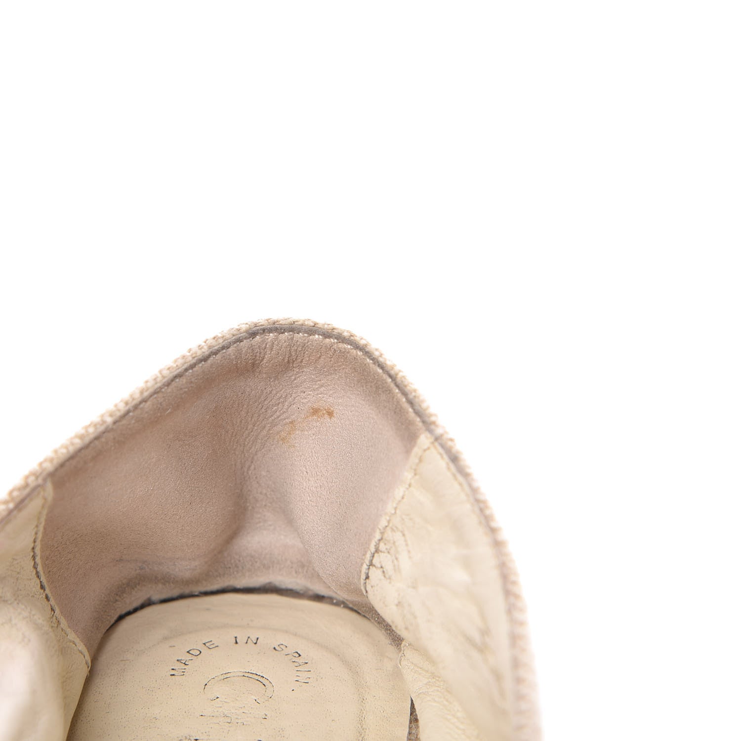 Chanel Linen Sequin CC Espadrilles 36 Beige Black 12 of 13
