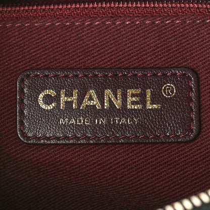 Chanel Lambskin Chevron Quilted Pyramid CC Camera Case Black 6 of 9