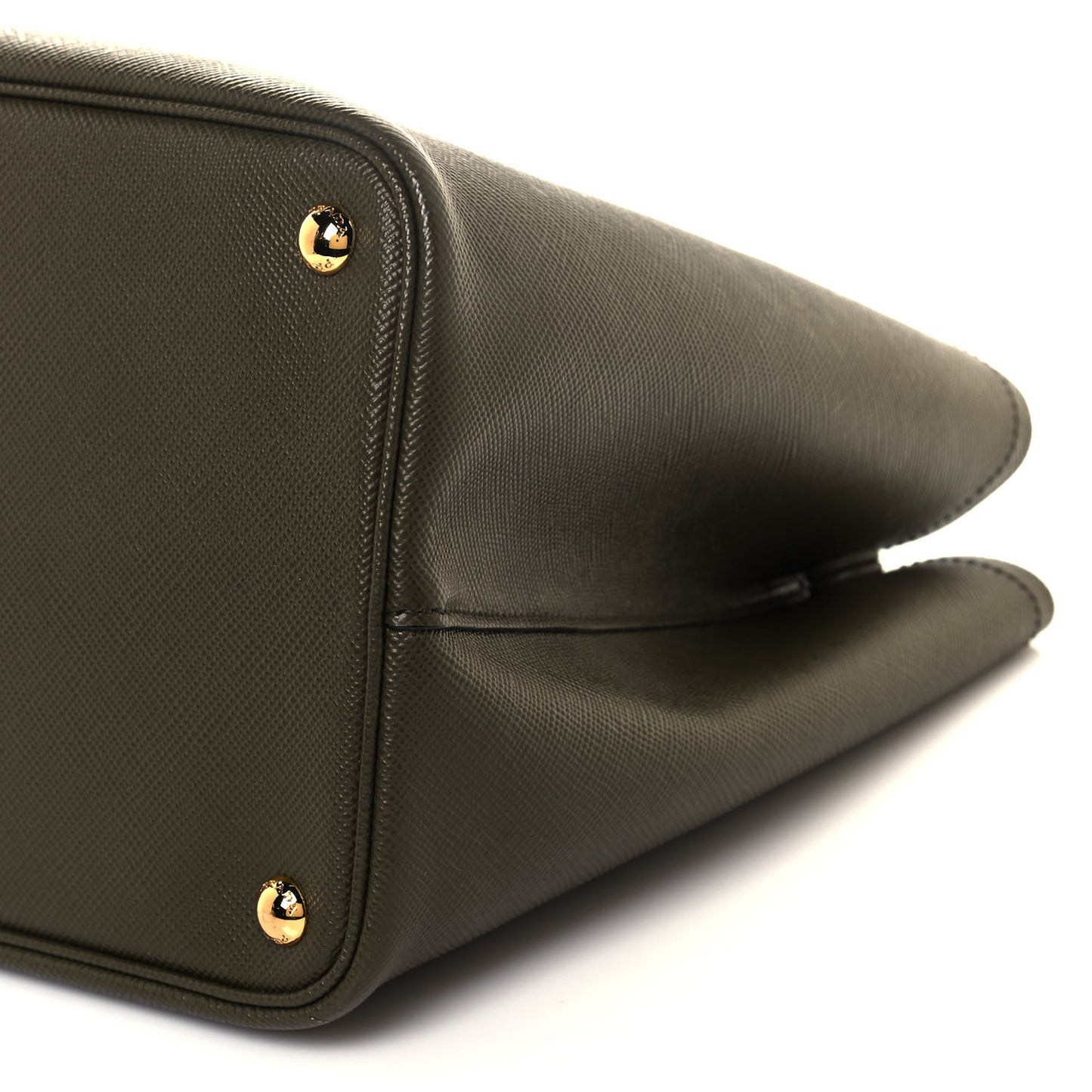 Saffiano Cuir Medium Double Bag Militare