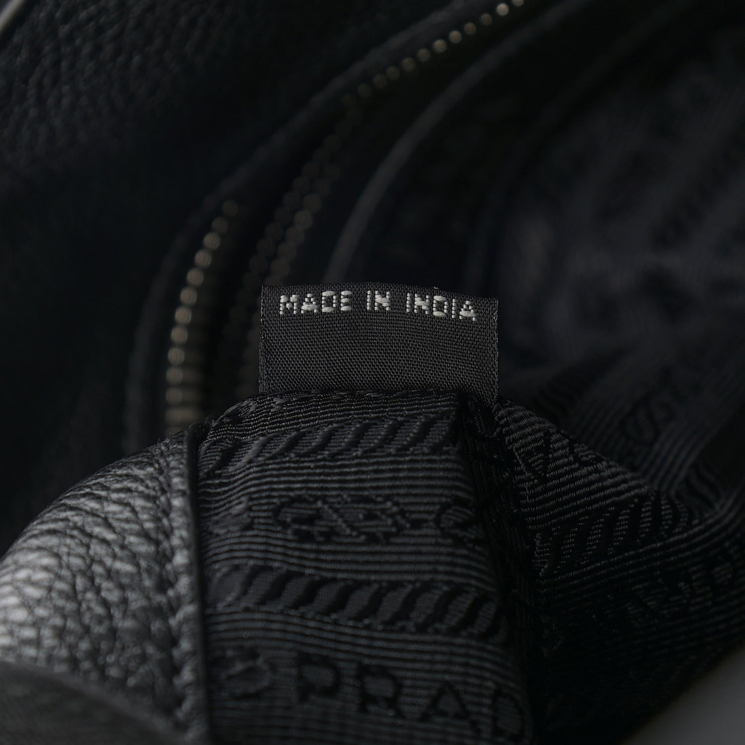 Prada Vitello Daino Tote Black 7 of 12