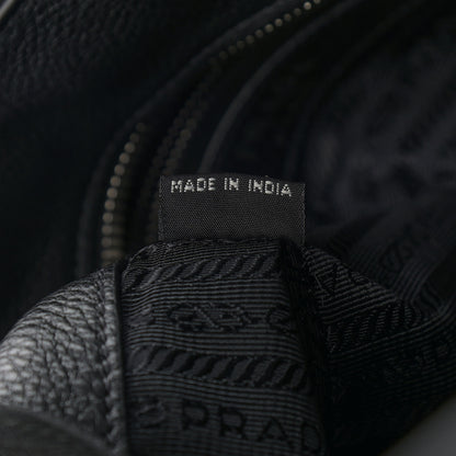 Prada Vitello Daino Tote Black 7 of 12