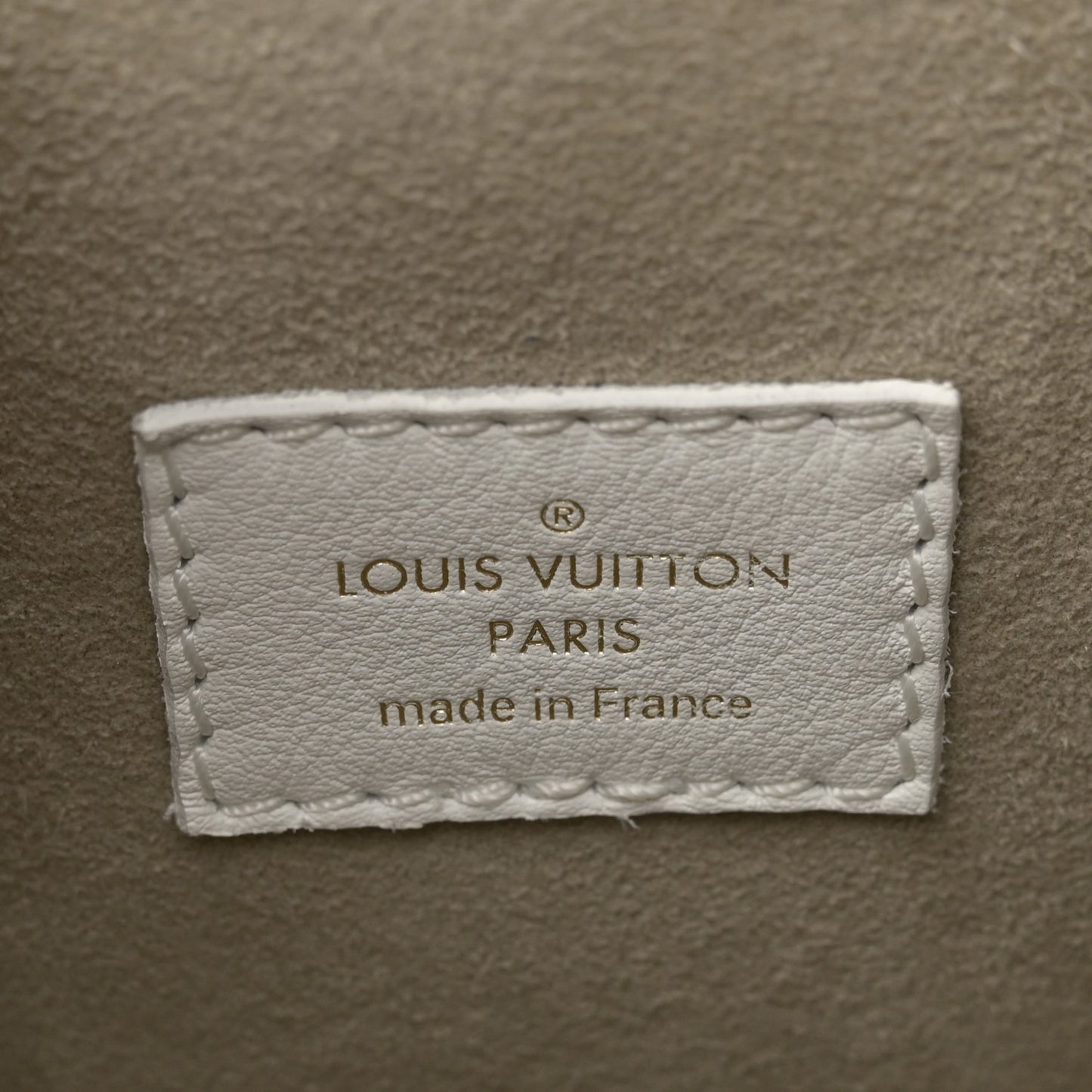 Calfskin Monogram Cutout Petit Noe White