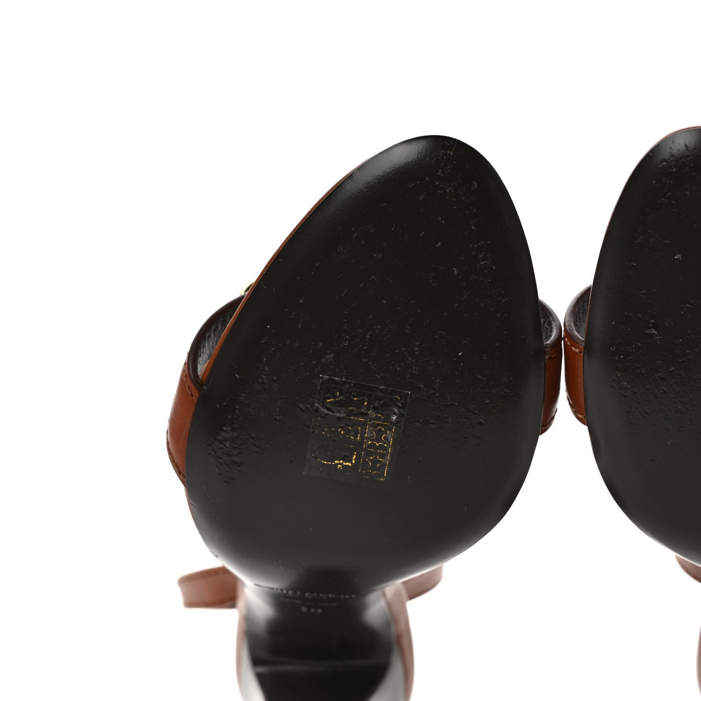 Le Maillon 95 Ankle Strap Sandals 38 Caramel