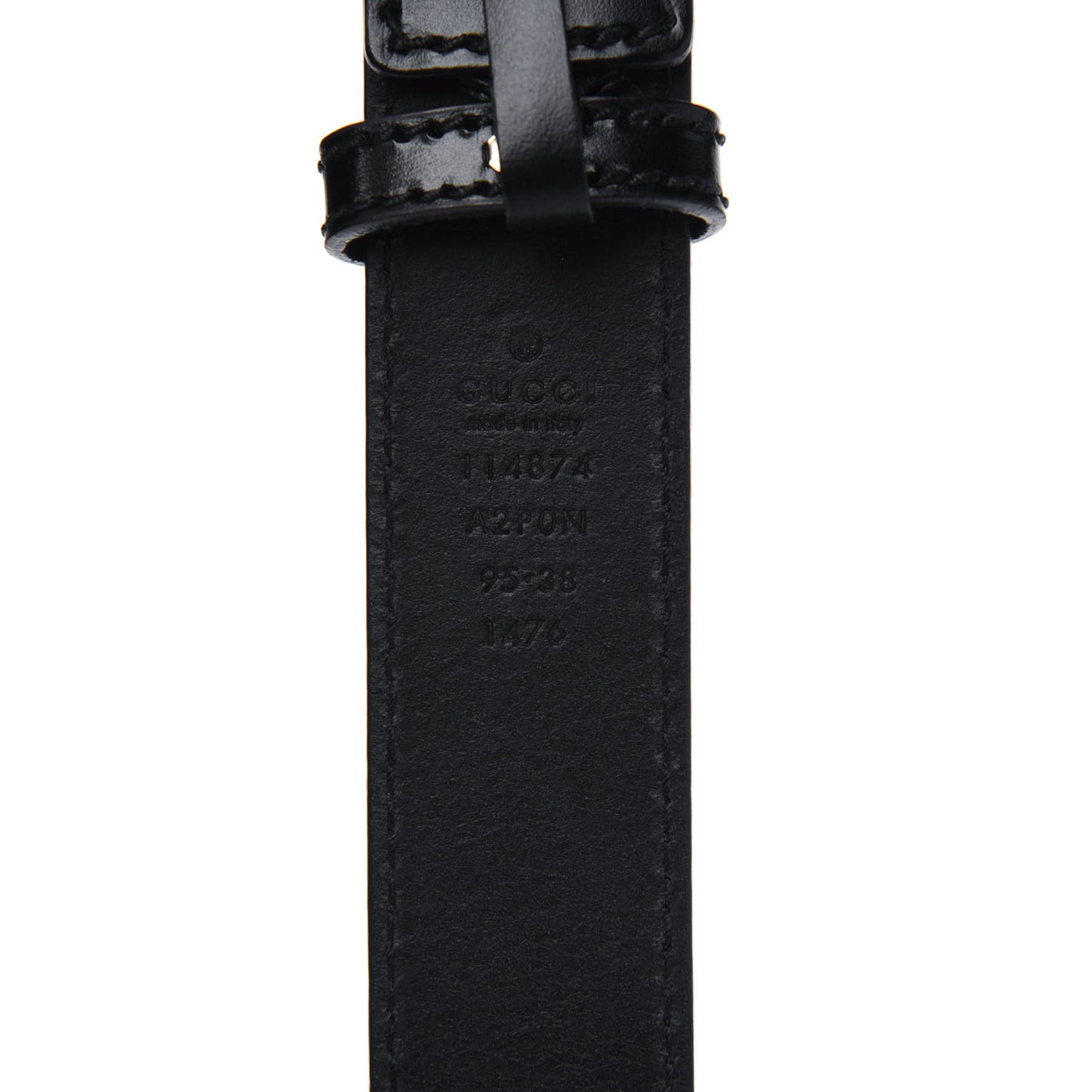 Calfskin Interlocking G Belt 95 38 Black