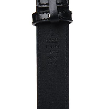 Gucci Calfskin Interlocking G Belt 95 38 Black 3 of 4