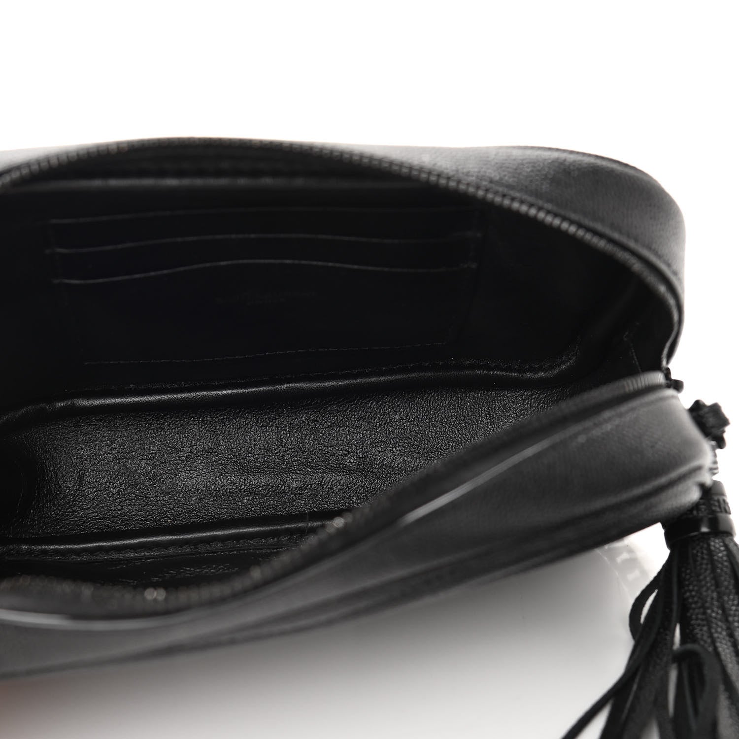 Saint Laurent Grain De Poudre Matelasse Monogram Mini Lou Camera Bag Black 5 of 11