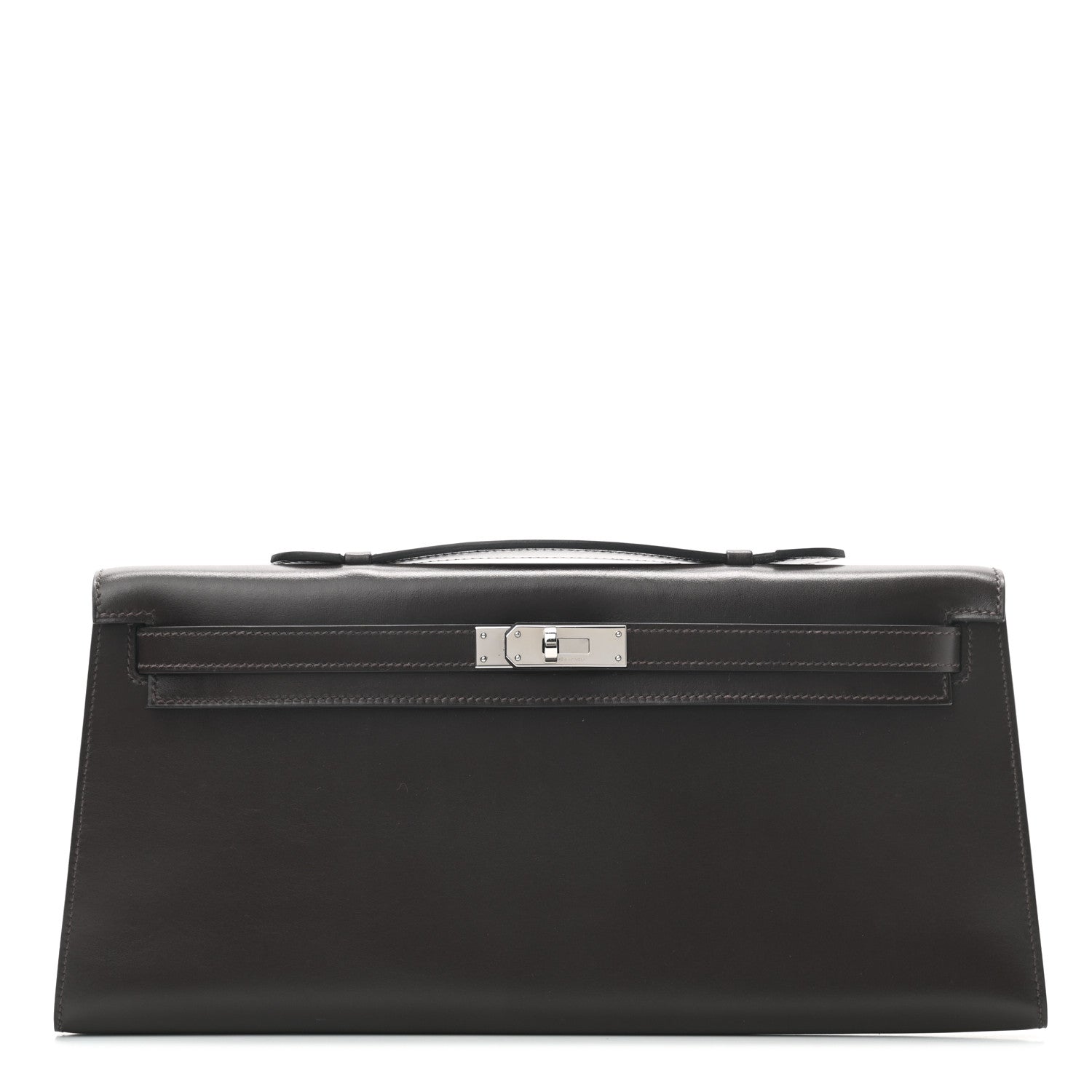 Hermes Swift Kelly Longue Pochette Chocolate 1 of 6