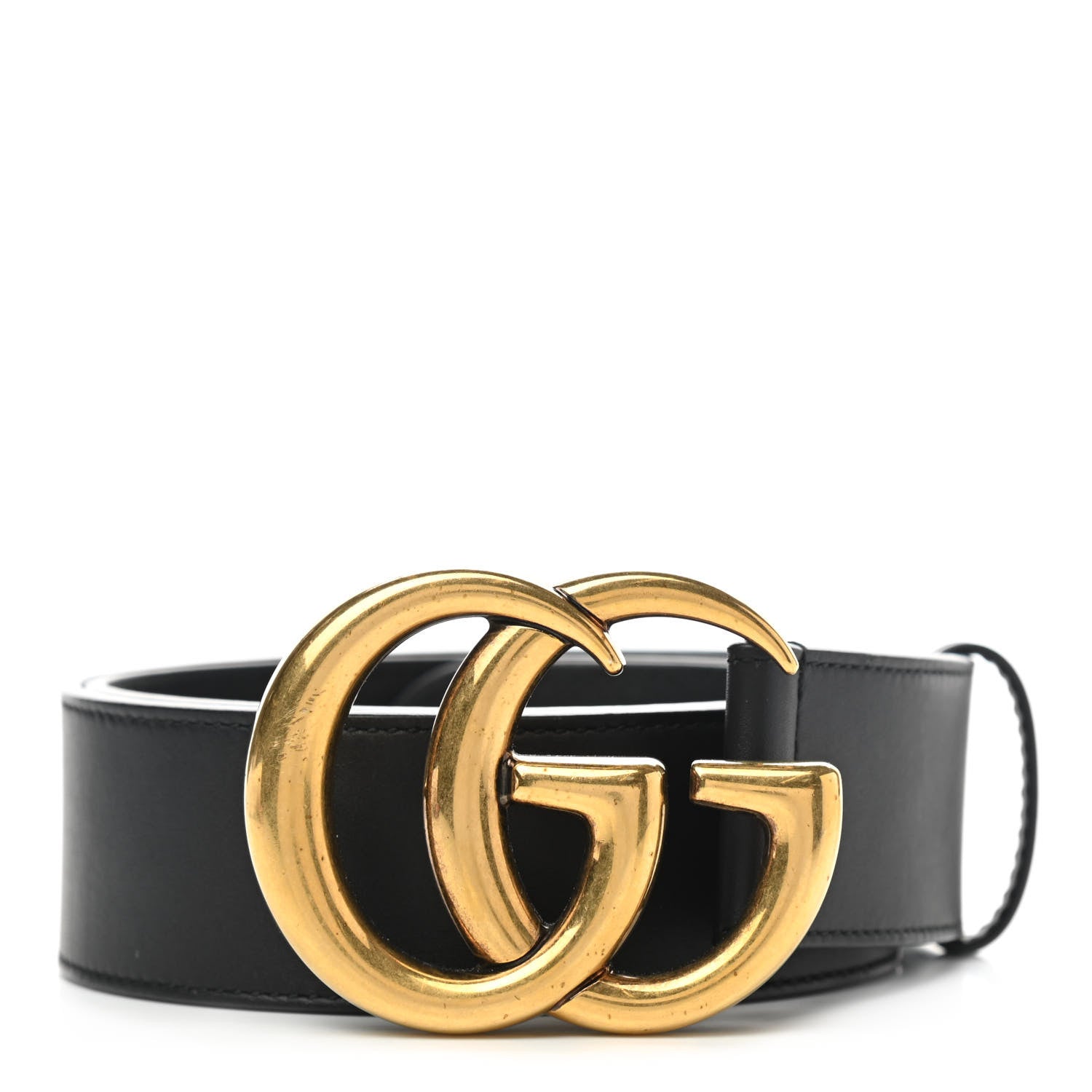 Gucci Calfskin Double G 40mm Belt 75 30 Black 1 of 5
