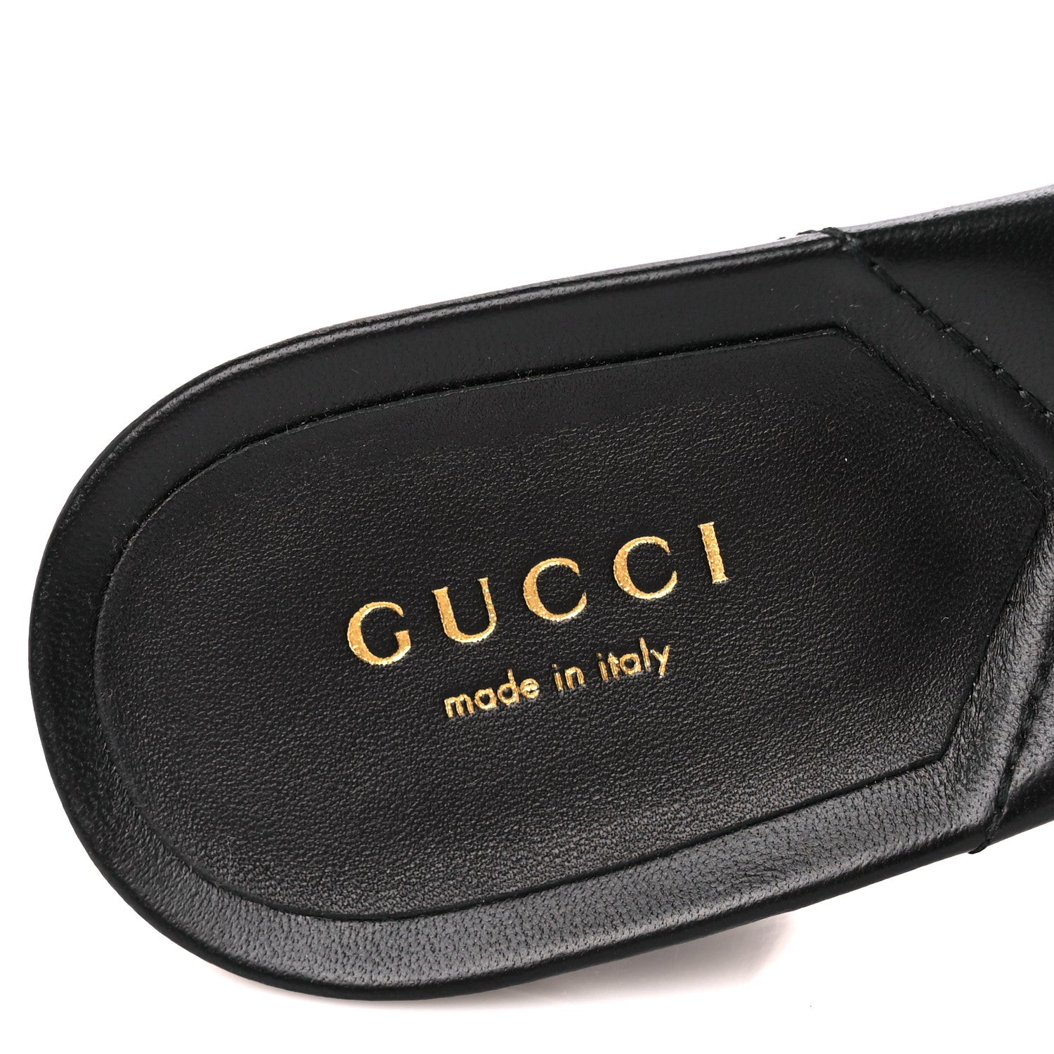 Gucci Nappa Matelasse Monochrome GG Marmont 75mm Slide Sandals 38.5 Black 8 of 9