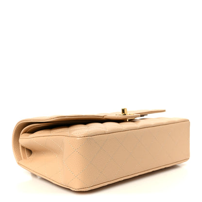 Chanel Caviar Quilted Medium Double Flap Beige 4 of 12