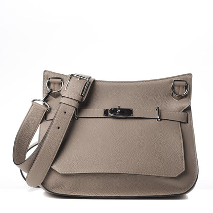 Hermes Taurillon Clemence Jypsiere 34 Gris Tourterelle 1 of 10