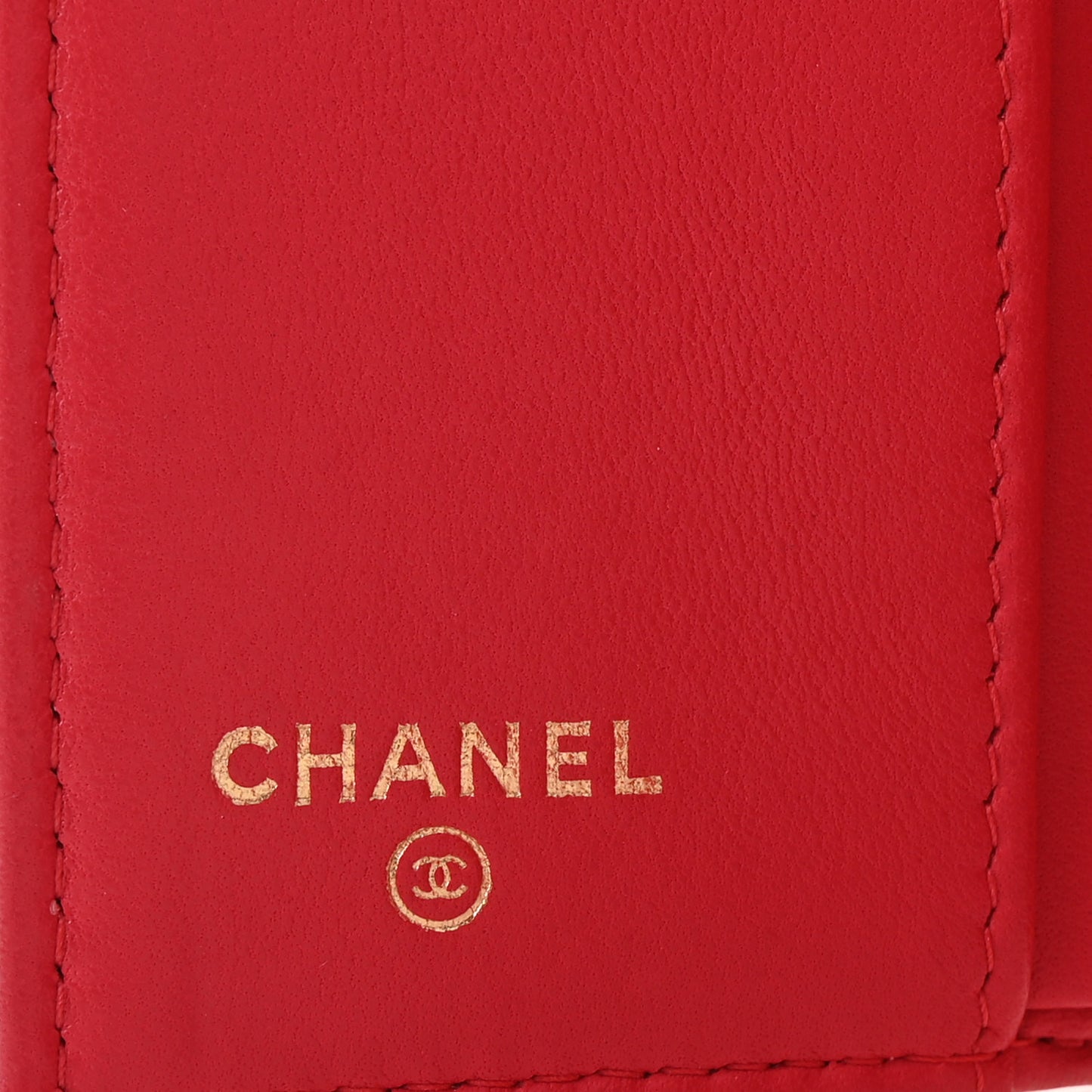 Lambskin Quilted Double Flap Wallet  Dark Pink
