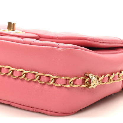 Chanel Lambskin Quilted CC Small Dynasty Flap Pink 10 of 10
