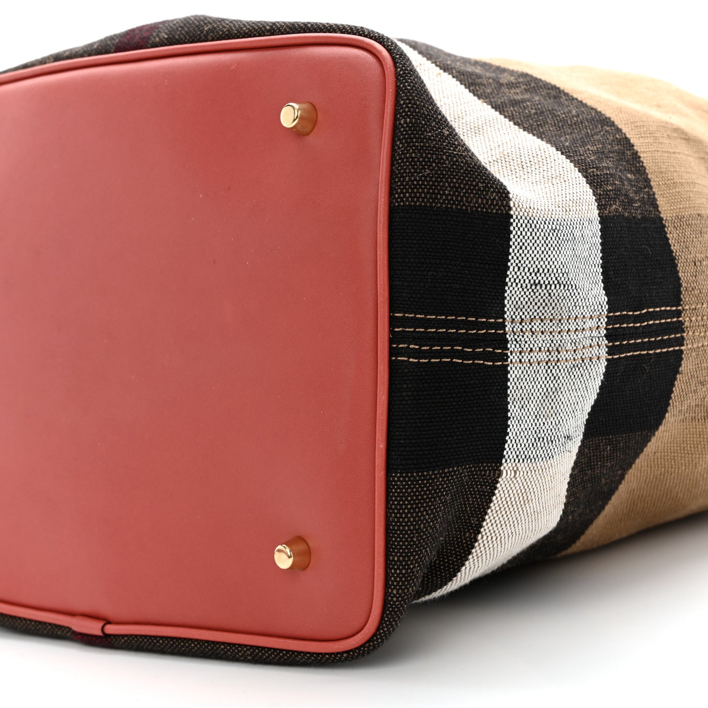 Canvas Mega Check Medium Ashby Tassel Hobo Cinnamon Red