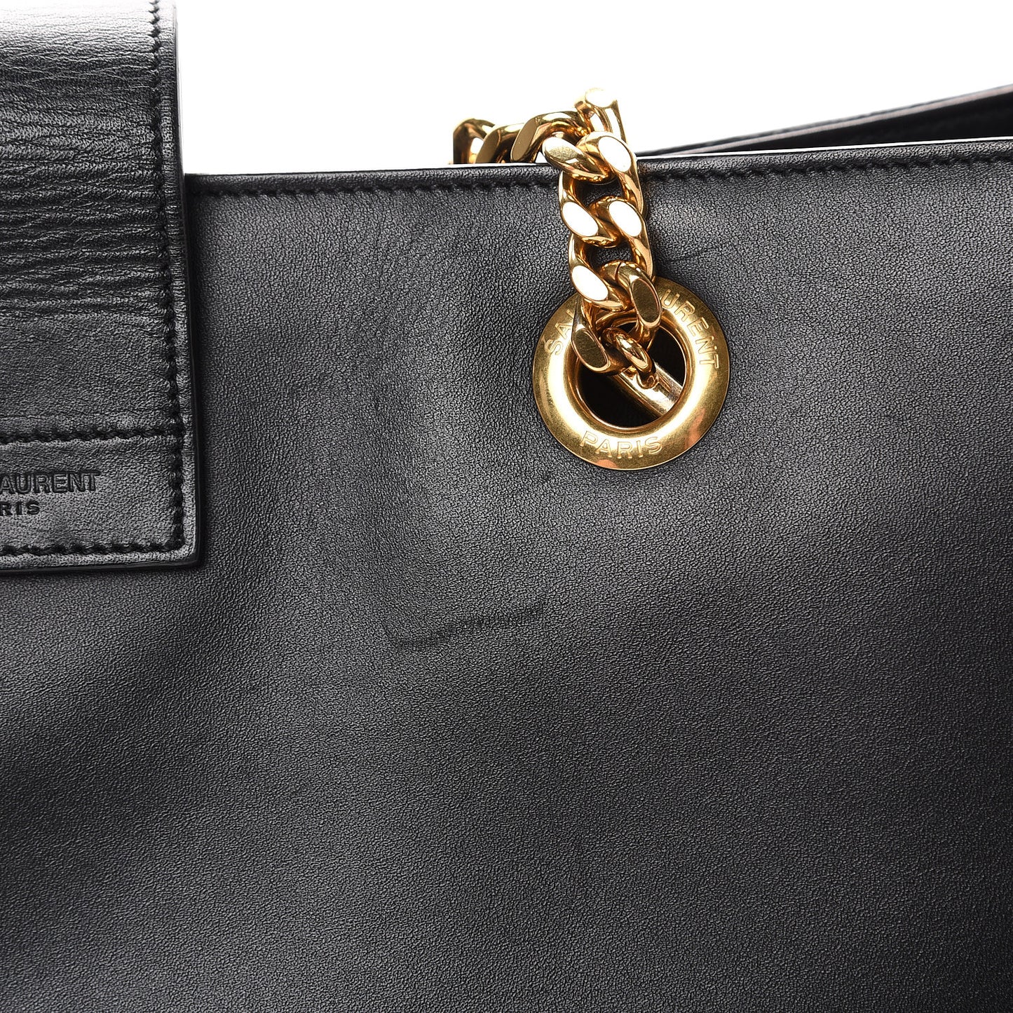 Soft Calfskin Monogram Cassandre Shopper Black