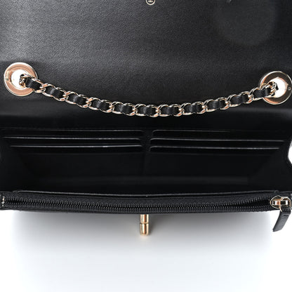 Chanel Lambskin Quilted Trendy CC Wallet On Chain WOC Black 4 of 4