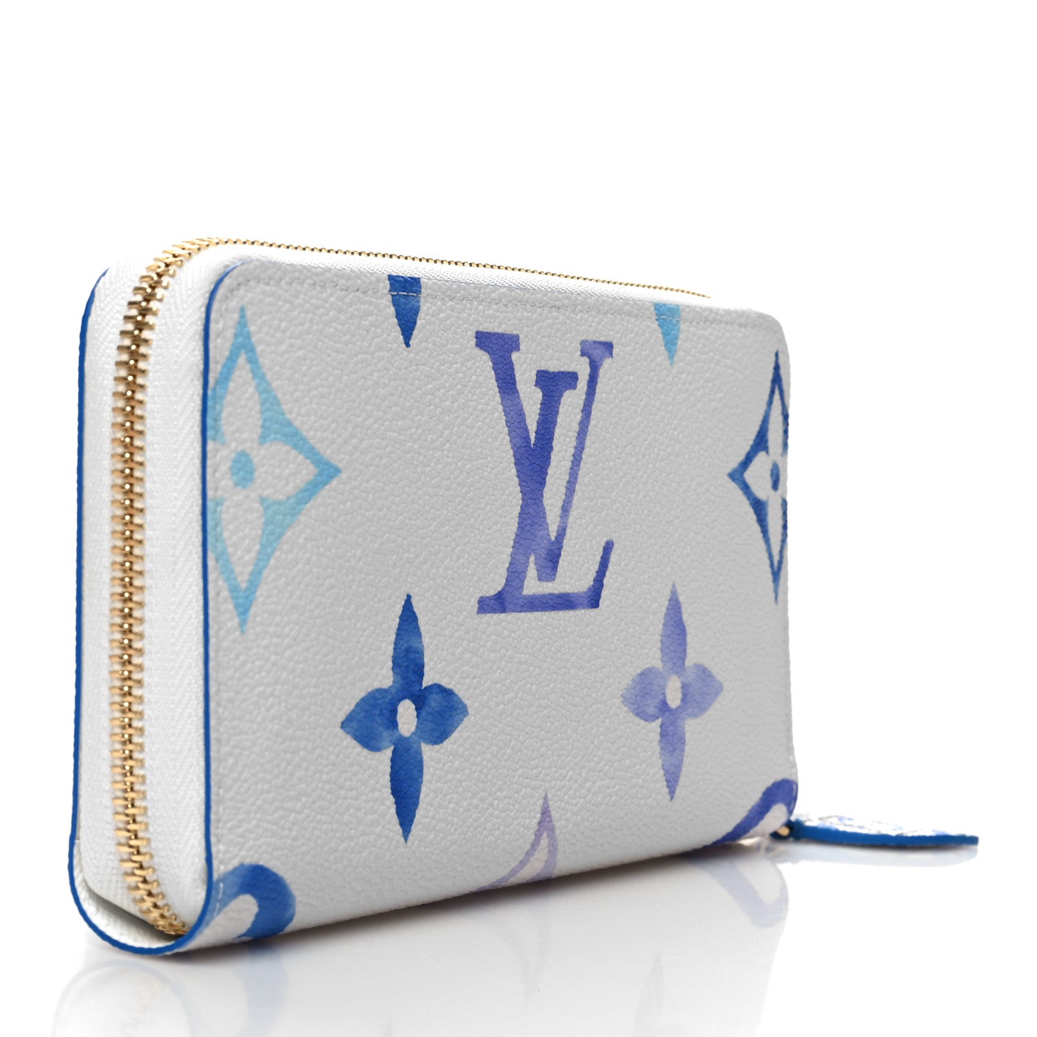 Louis Vuitton Monogram Giant By The Pool Zippy Wallet Resort Blue 3 of 8