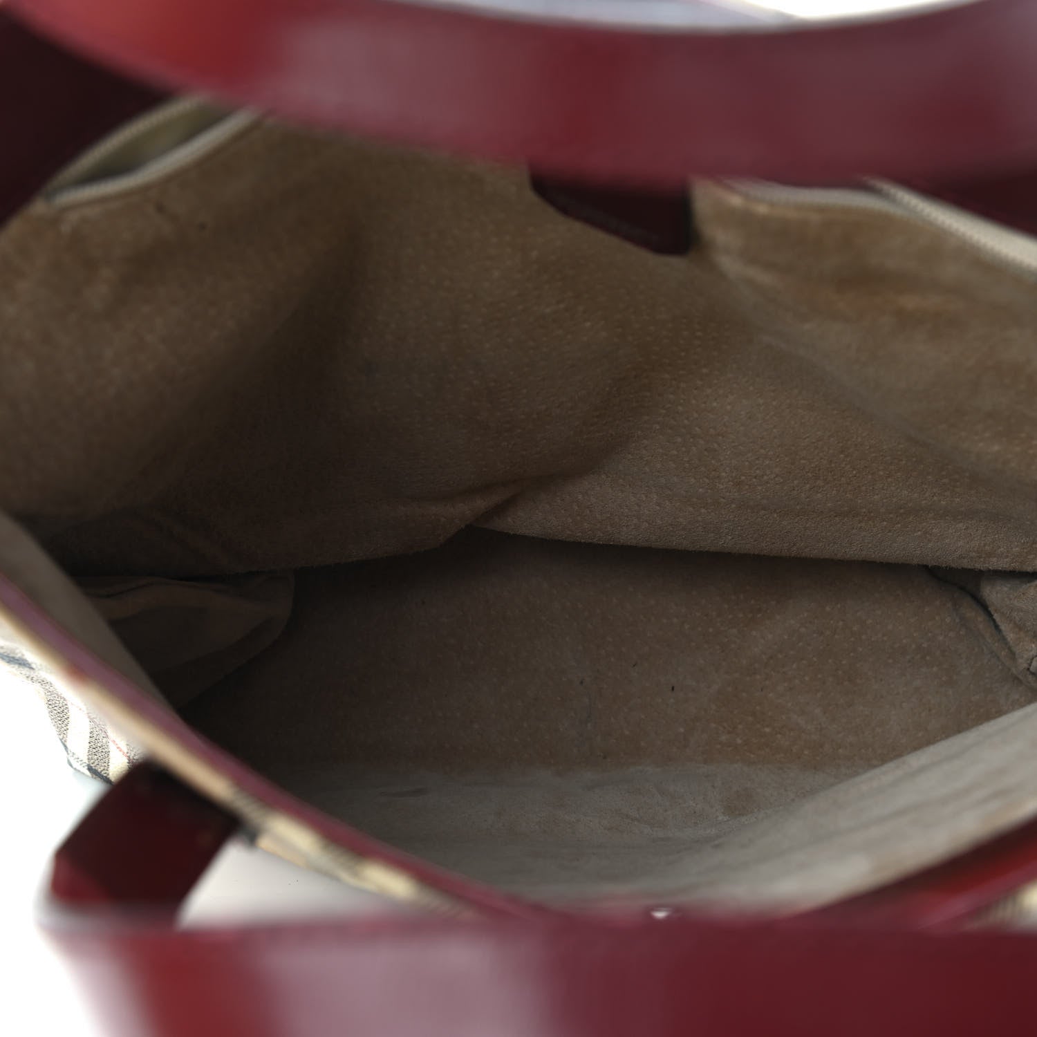 Burberry Haymarket Check Medium Tote Red 7 of 11