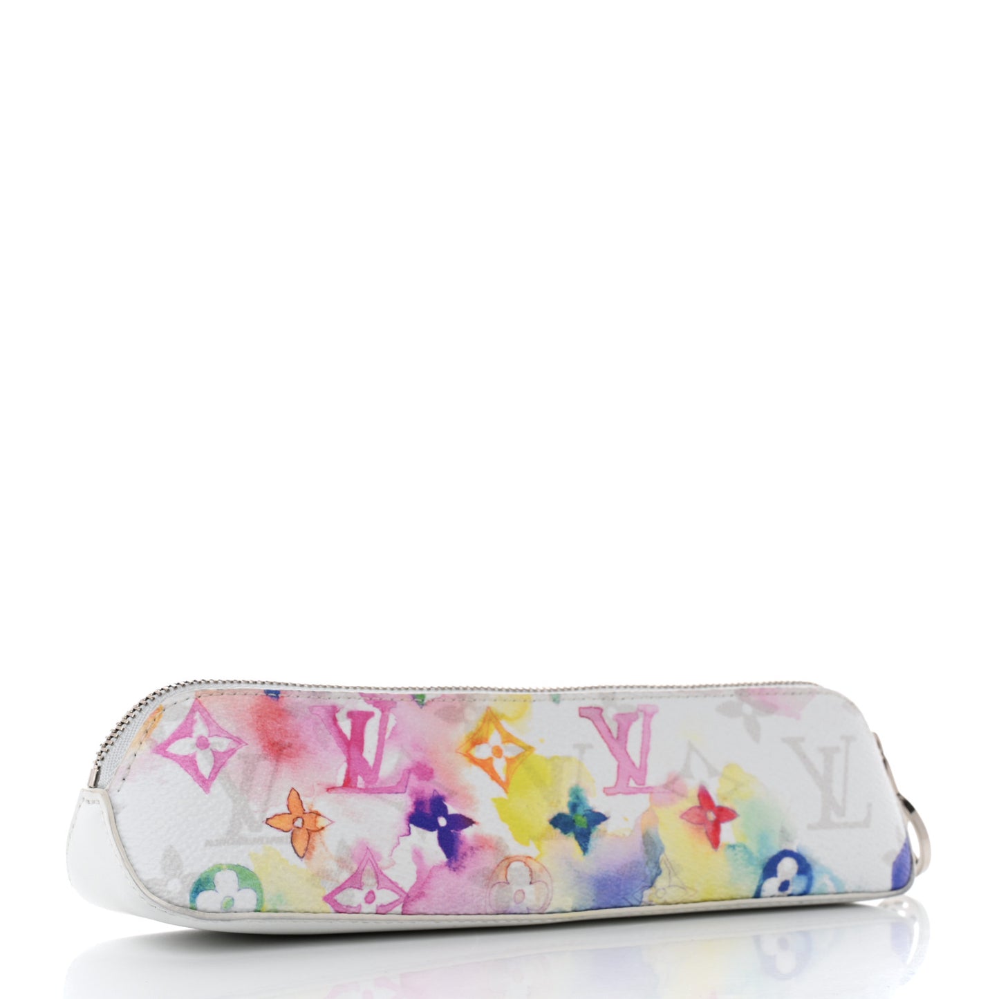 Monogram Watercolor Elizabeth Pencil Pouch Multicolor