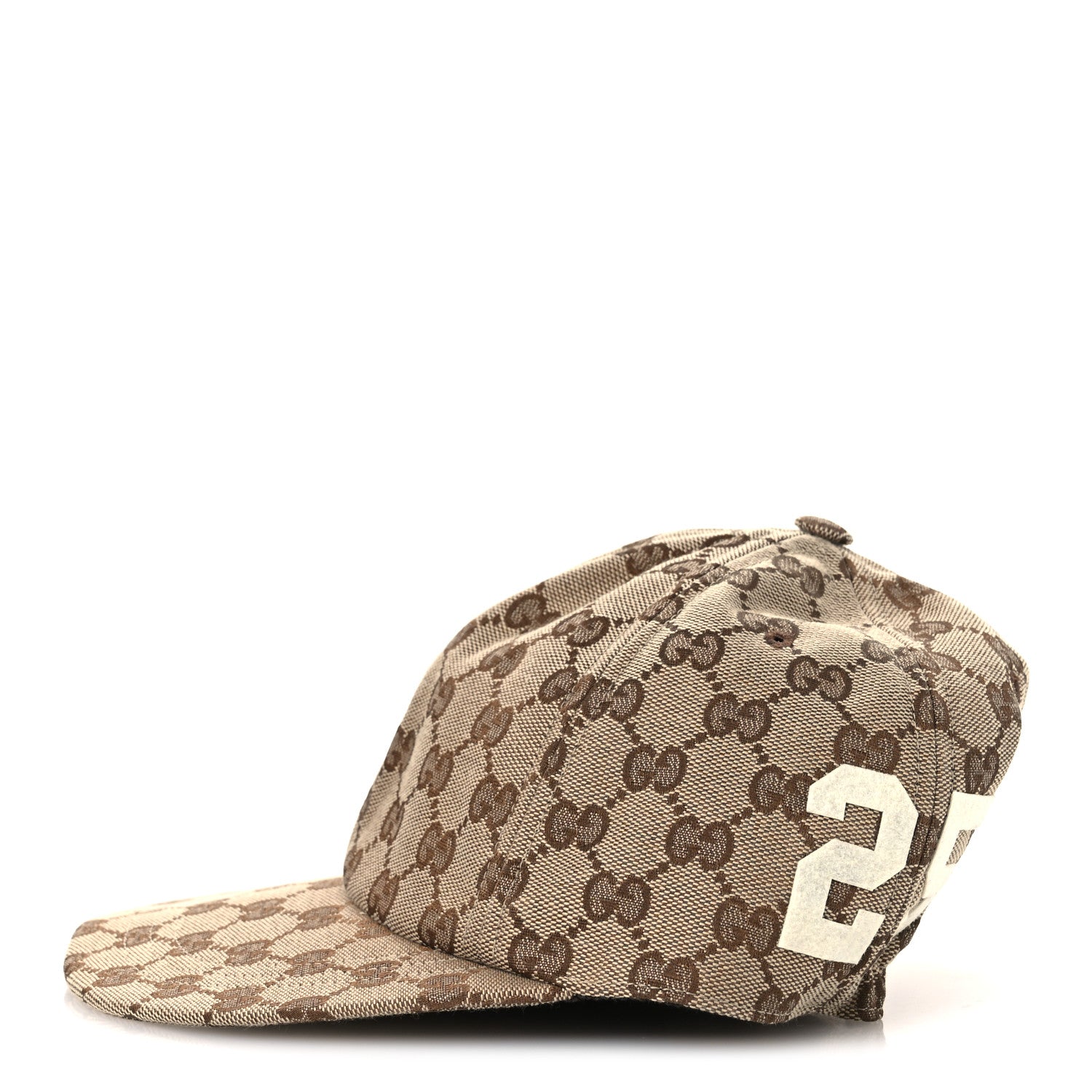 Gucci Monogram Patch Logo Soft Baseball Hat S Beige Cocoa 4 of 9