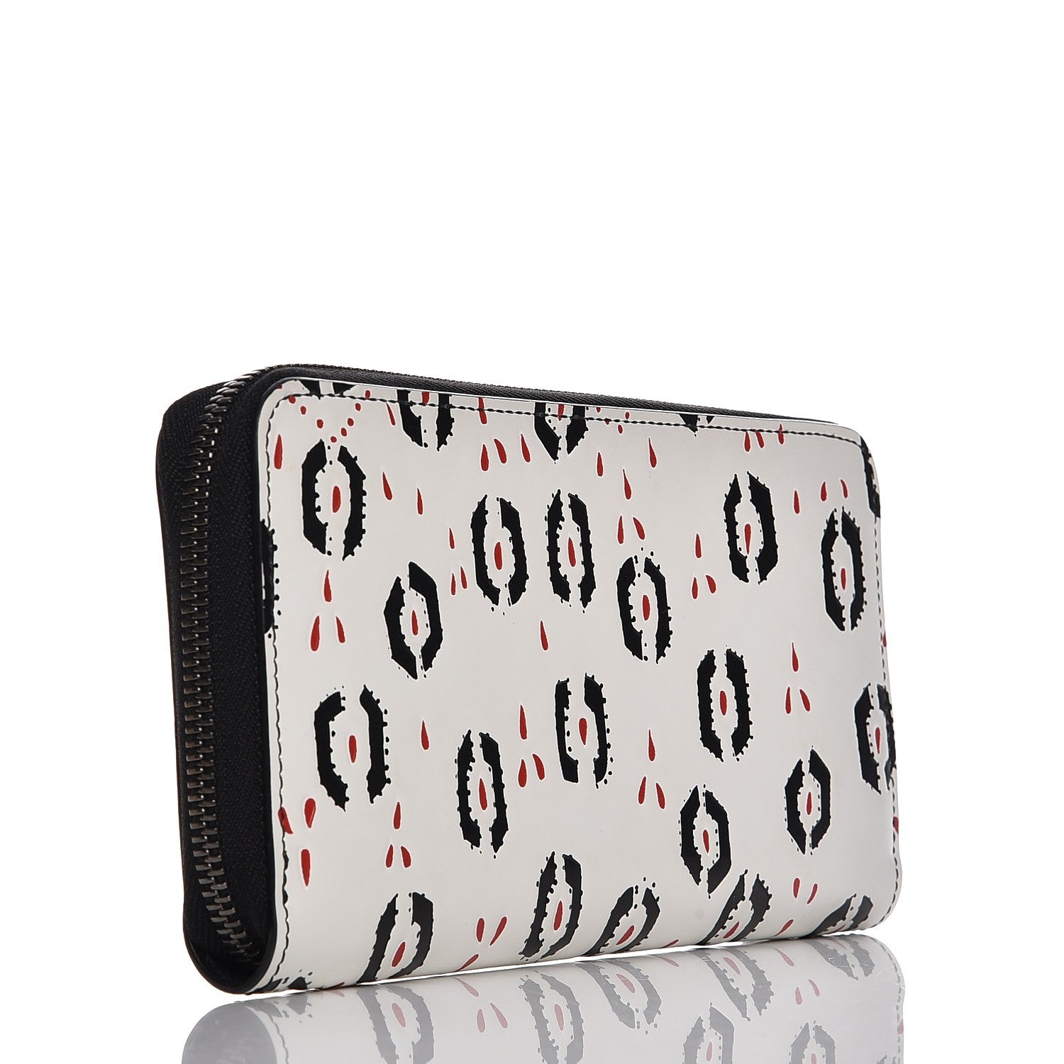 Louis Vuitton Calfskin Graphic Print Zippy Wallet 3 of 6