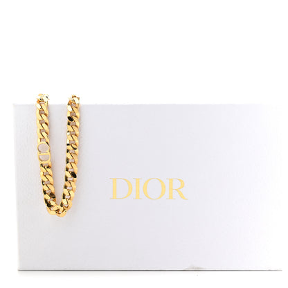 Christian Dior Metal CD Choker Necklace Gold 6 of 6