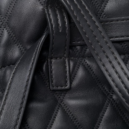 Givenchy Rubberized Canvas Quilted Duo Backpack Black 6 of 13