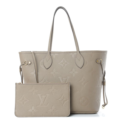Louis Vuitton Empreinte Monogram Giant Neverfull MM Tourterelle 1 of 12