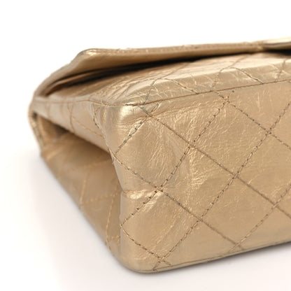 Chanel Metallic Aged Calfskin Quilted 2.55 Reissue 226 Flap Gold 8 of 10